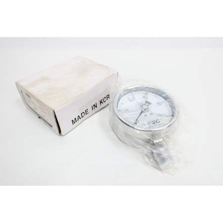 Ametek 100Mm 12In 0100Psi Npt Pressure Gauge P656 656638AA3ED3G00
